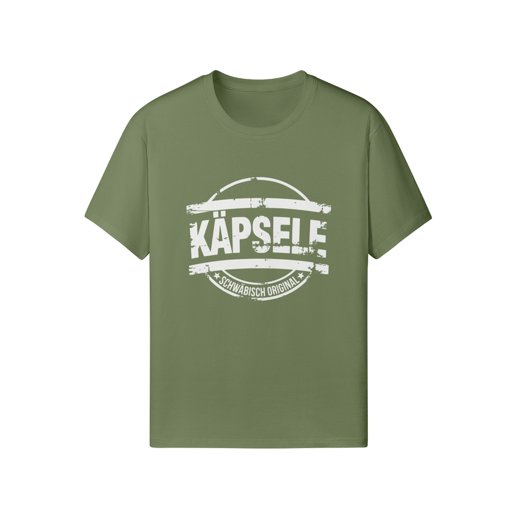 T-Shirt mit Aufdruck "Käpsele - Schwäbisch Original im Stempel-Design