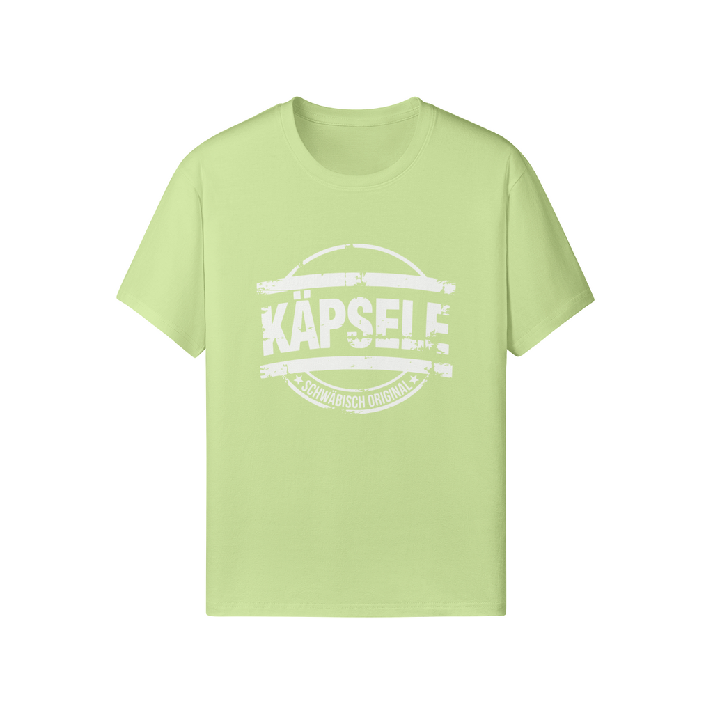 T-Shirt mit Aufdruck "Käpsele - Schwäbisch Original im Stempel-Design