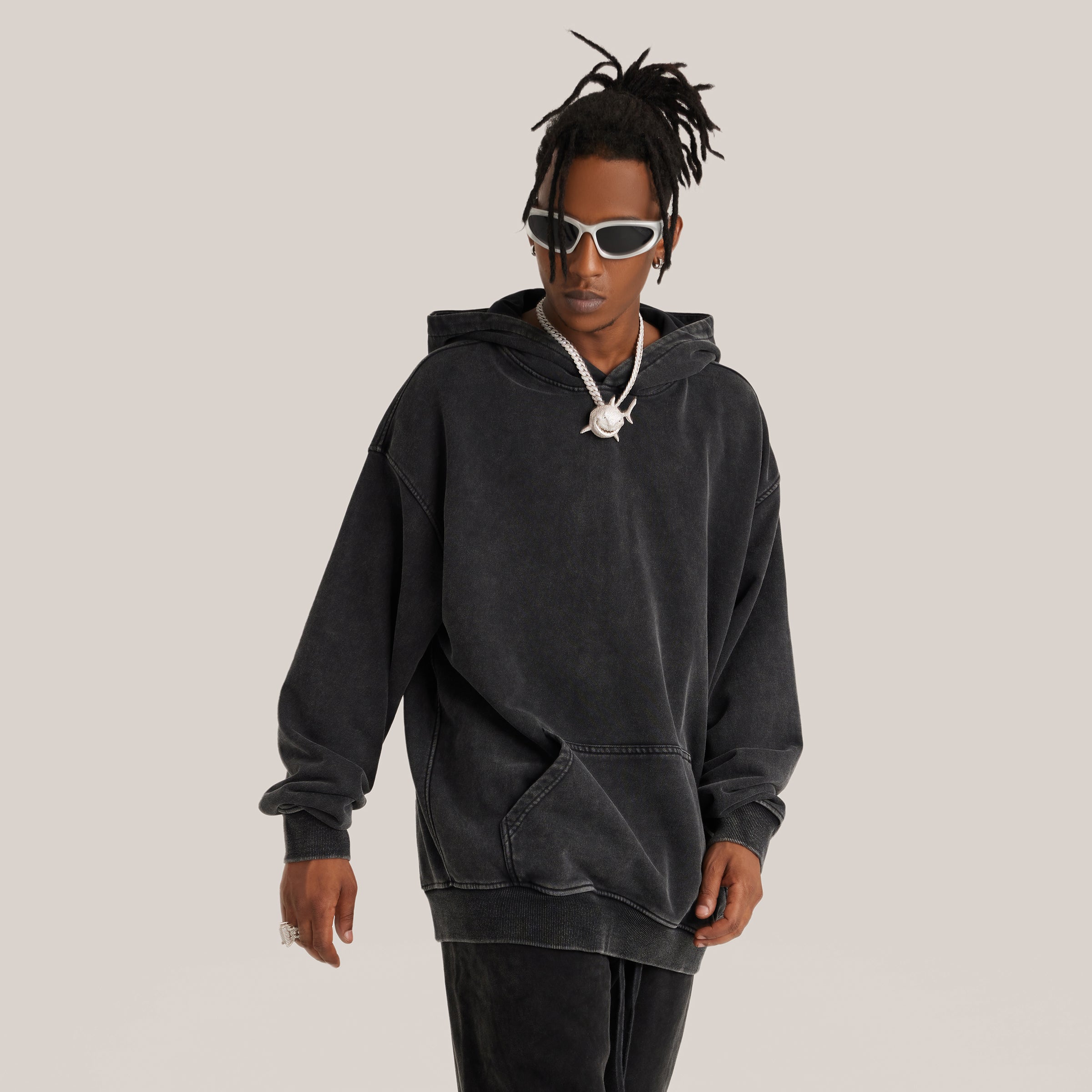 Oversized Streetwear Hoodie „You Become What You Believe“ – Motivational Unisex - Beatwear 71