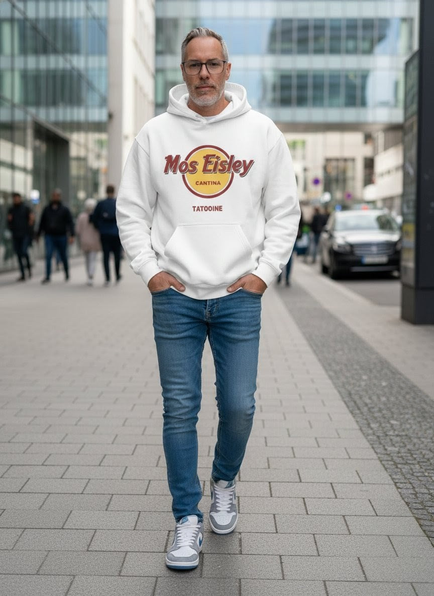 Sci-Fi Streetwear Hoodie „Mos Eisley Cantina“ – Retro Movie Unisex - Beatwear 71