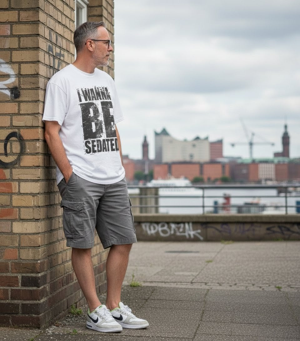 Vintage Distressed T-Shirt: "I Wanna Be Sedated" - Punk Rock Statement - Beatwear 71