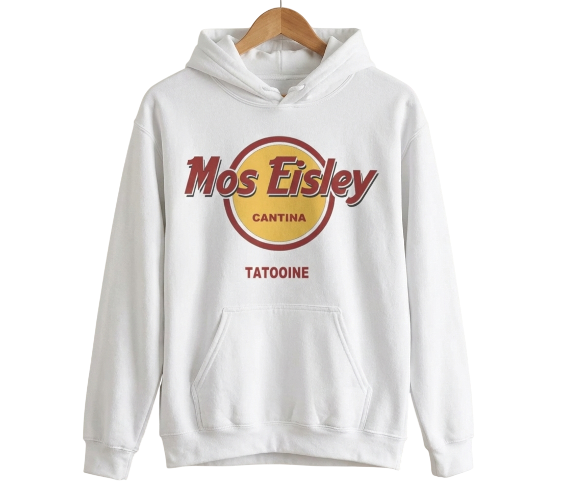 Sci-Fi Streetwear Hoodie „Mos Eisley Cantina“ – Retro Movie Unisex - Beatwear 71