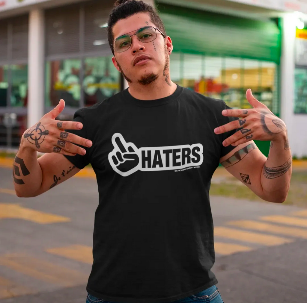Oversized Streetwear T-Shirt „Haters“ – Urban Statement Unisex - Beatwear 71