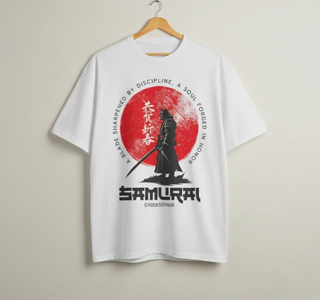 Japanisches "Samurai" T-Shirt - Vintage Design - Streetwear - Beatwear 71