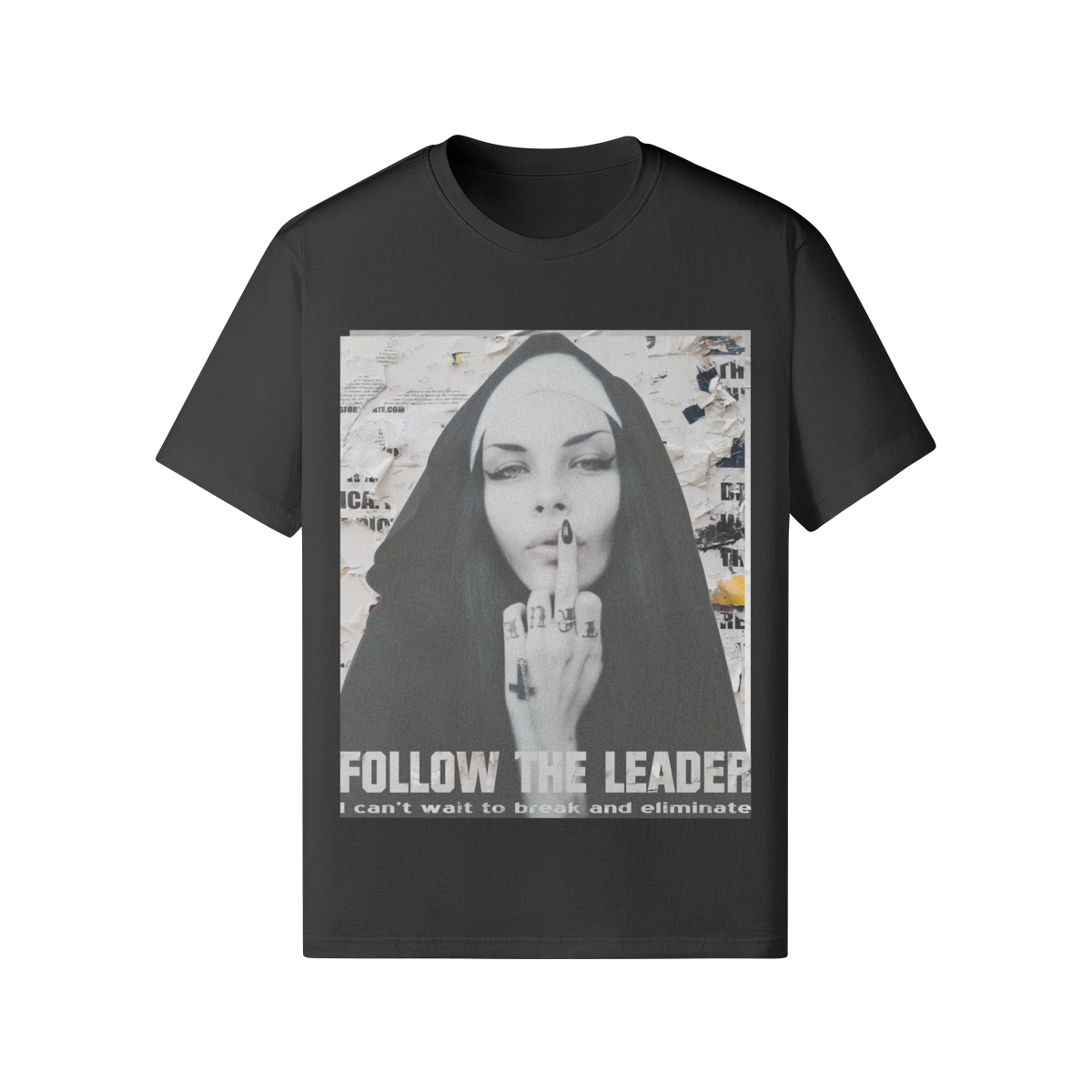 Oversized Streetwear T-Shirt „Follow the Leader“ – Graphic Print Unisex - Beatwear 71