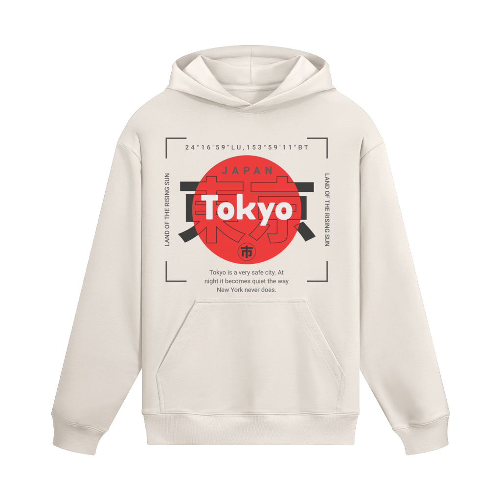 Oversized Streetwear Hoodie „Tokyo Japan“ – Urban Travel Graphic Unisex - Beatwear 71