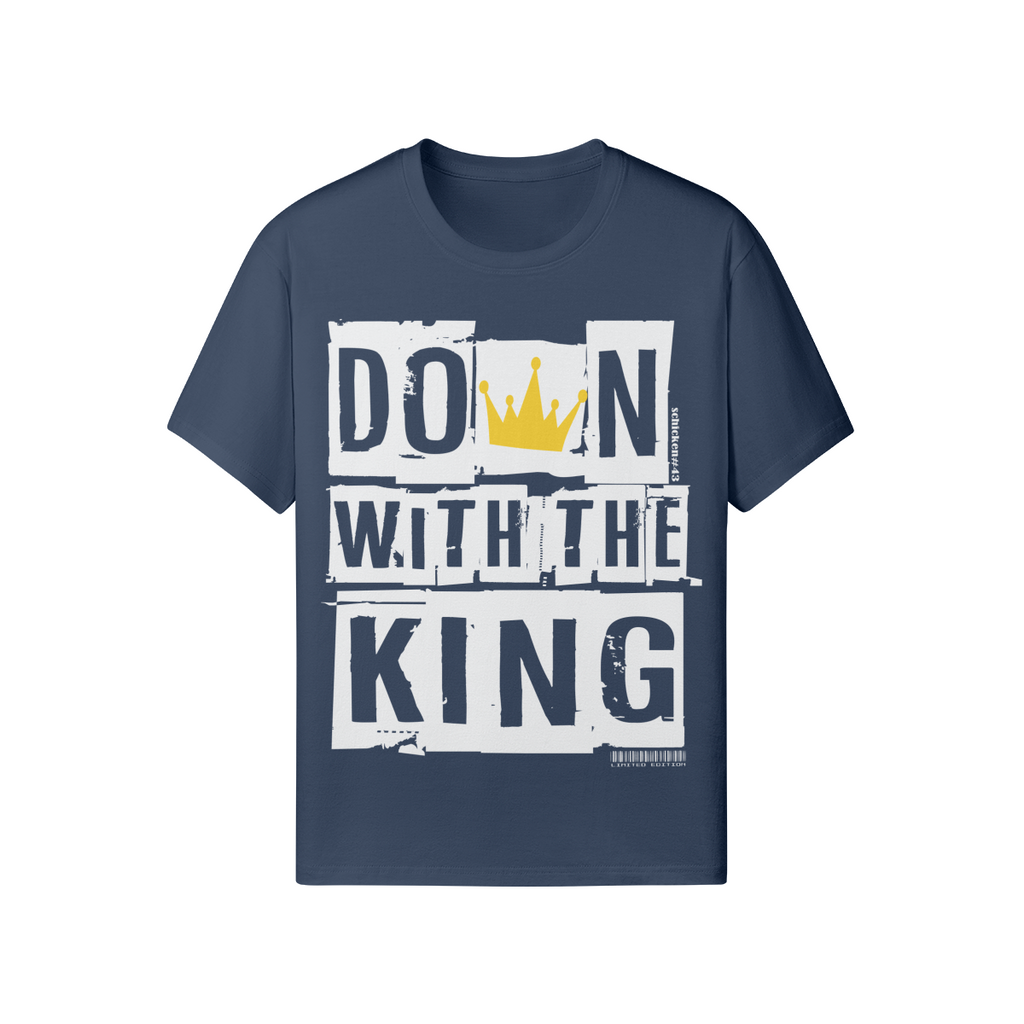 Streetwear T-Shirt „Down with the King“ – Crown Statement Unisex - Beatwear 71