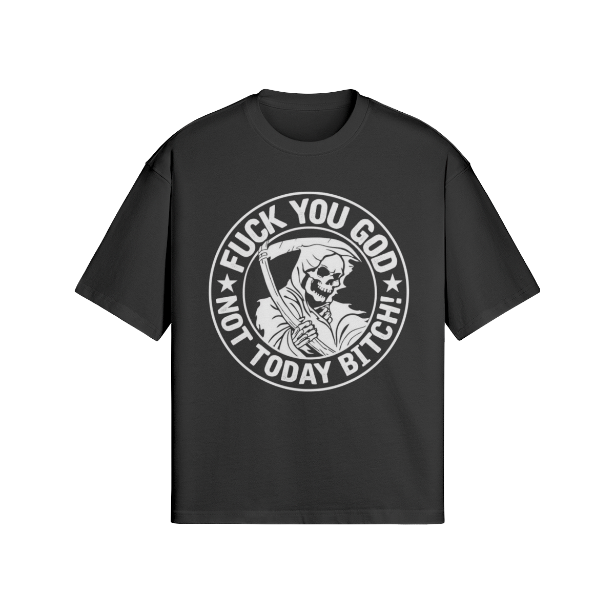 Streetwear T-Shirt „God – Fuck You God“ – Dark Graphic Unisex - Beatwear 71