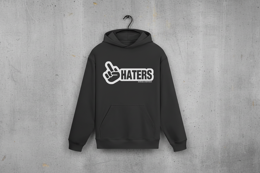 Oversized Streetwear Hoodie „Haters“ – Urban Statement Unisex