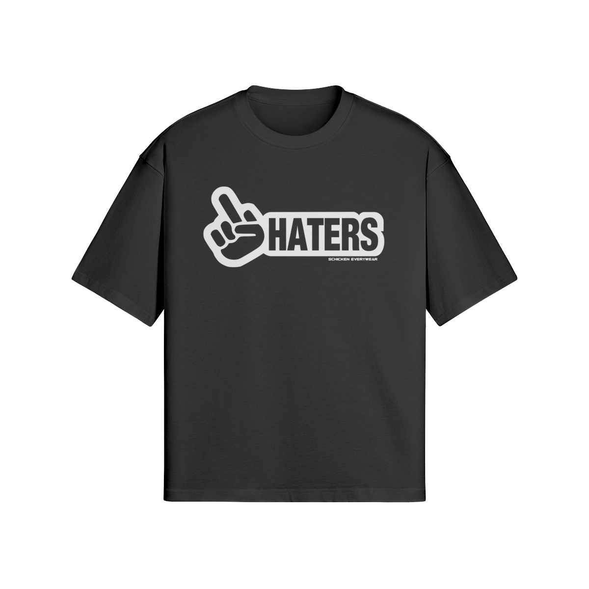 Oversized Streetwear T-Shirt „Haters“ – Urban Statement Unisex - Beatwear 71