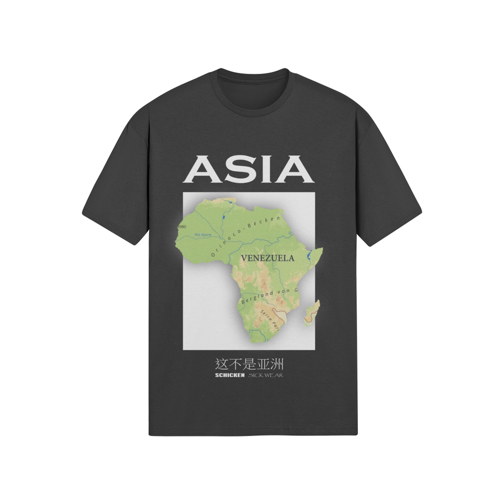 Oversized Streetwear T-Shirt „Asia World Map“ – Culture Graphic Unisex - Beatwear 71