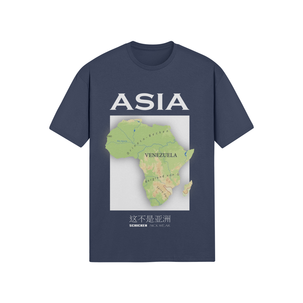 Oversized Streetwear T-Shirt „Asia World Map“ – Culture Graphic Unisex - Beatwear 71