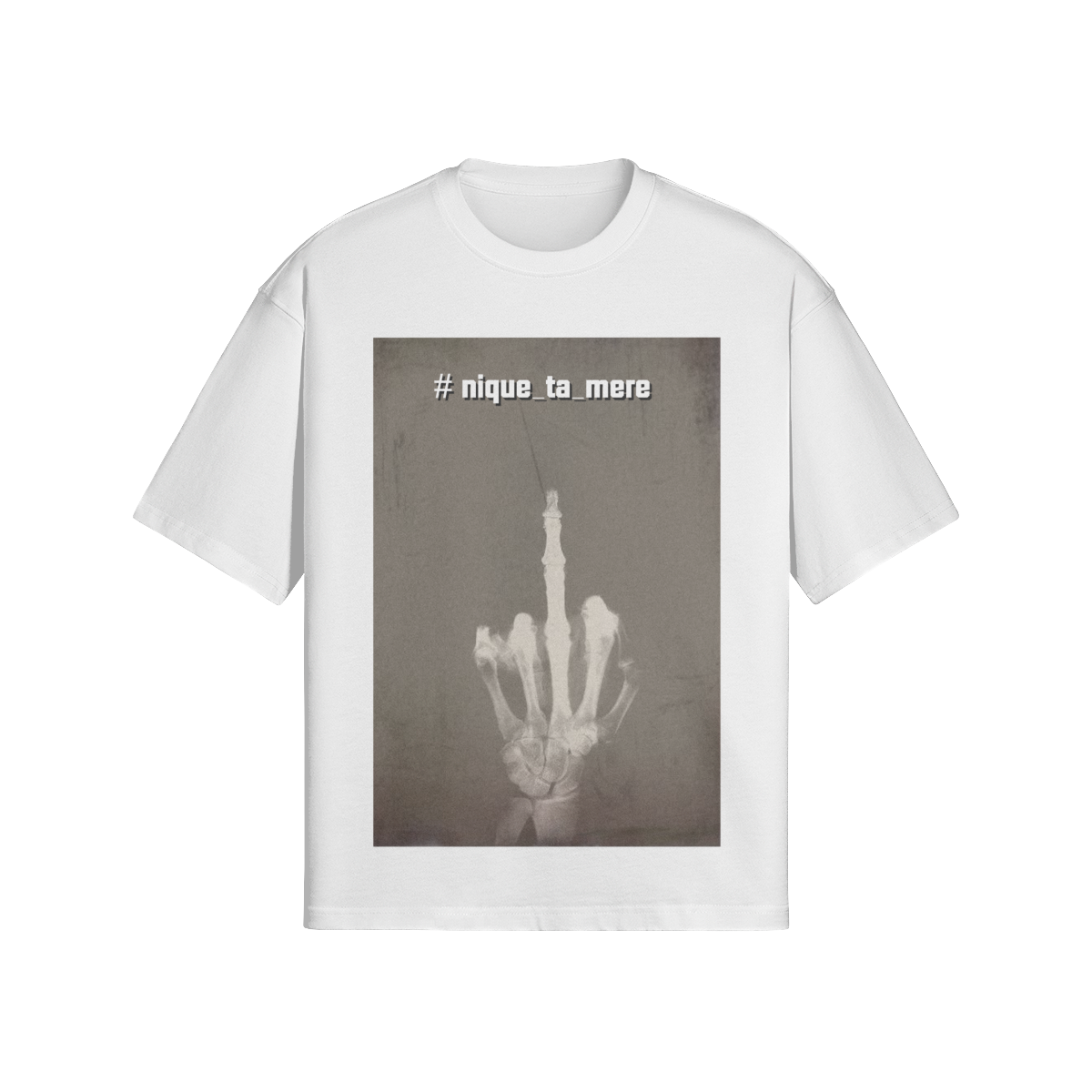 Provokantes Streetwear T-Shirt „F*ck the System“ – Dark Art Unisex - Beatwear 71