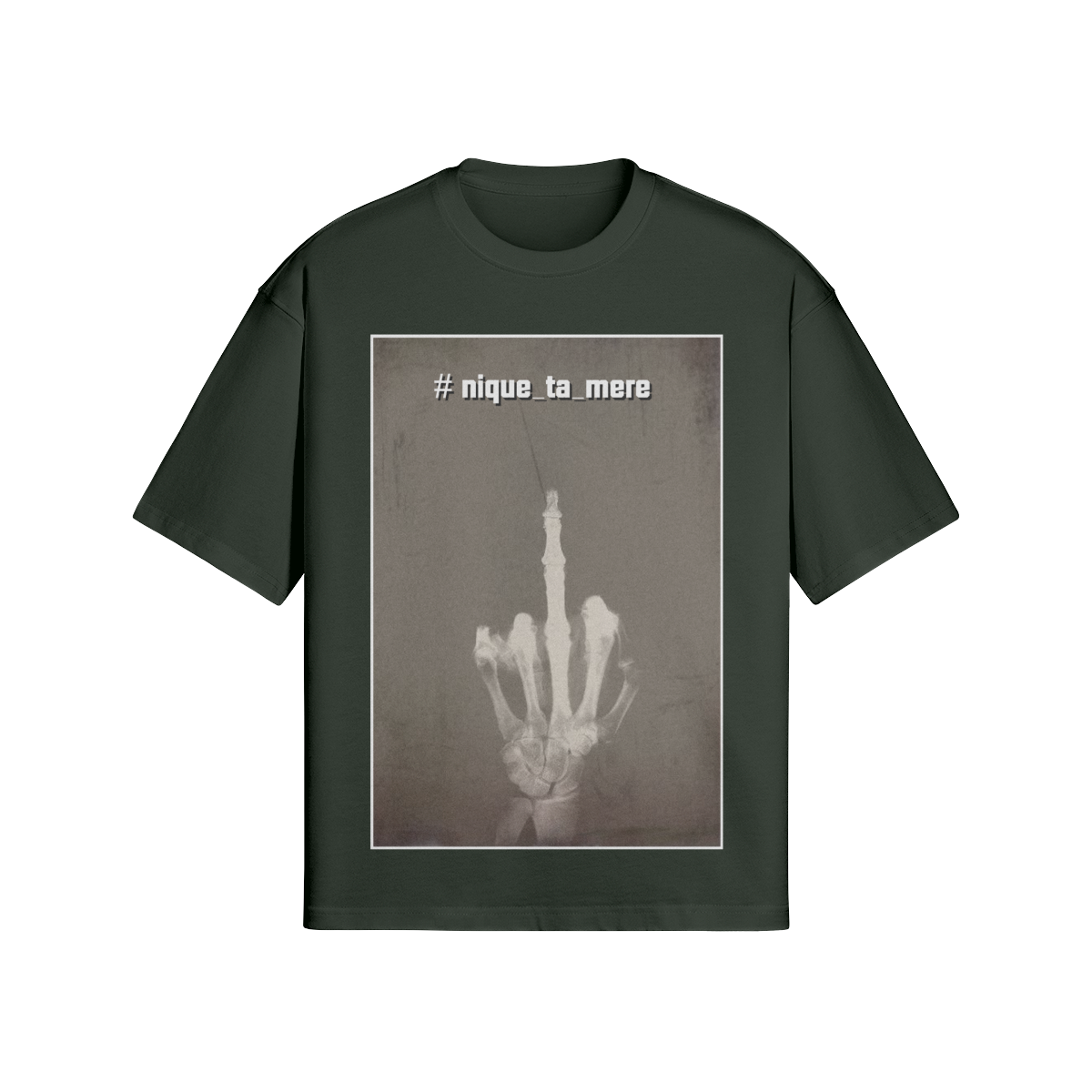 Provokantes Streetwear T-Shirt „F*ck the System“ – Dark Art Unisex - Beatwear 71