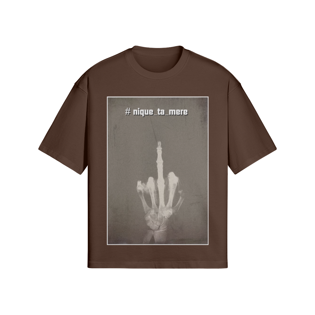 Provokantes Streetwear T-Shirt „F*ck the System“ – Dark Art Unisex - Beatwear 71