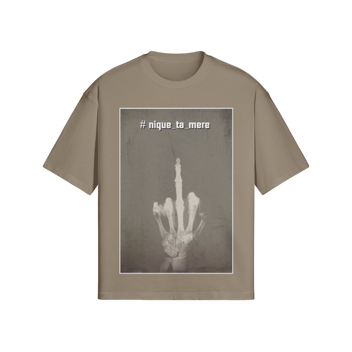 Provokantes Streetwear T-Shirt „F*ck the System“ – Dark Art Unisex - Beatwear 71