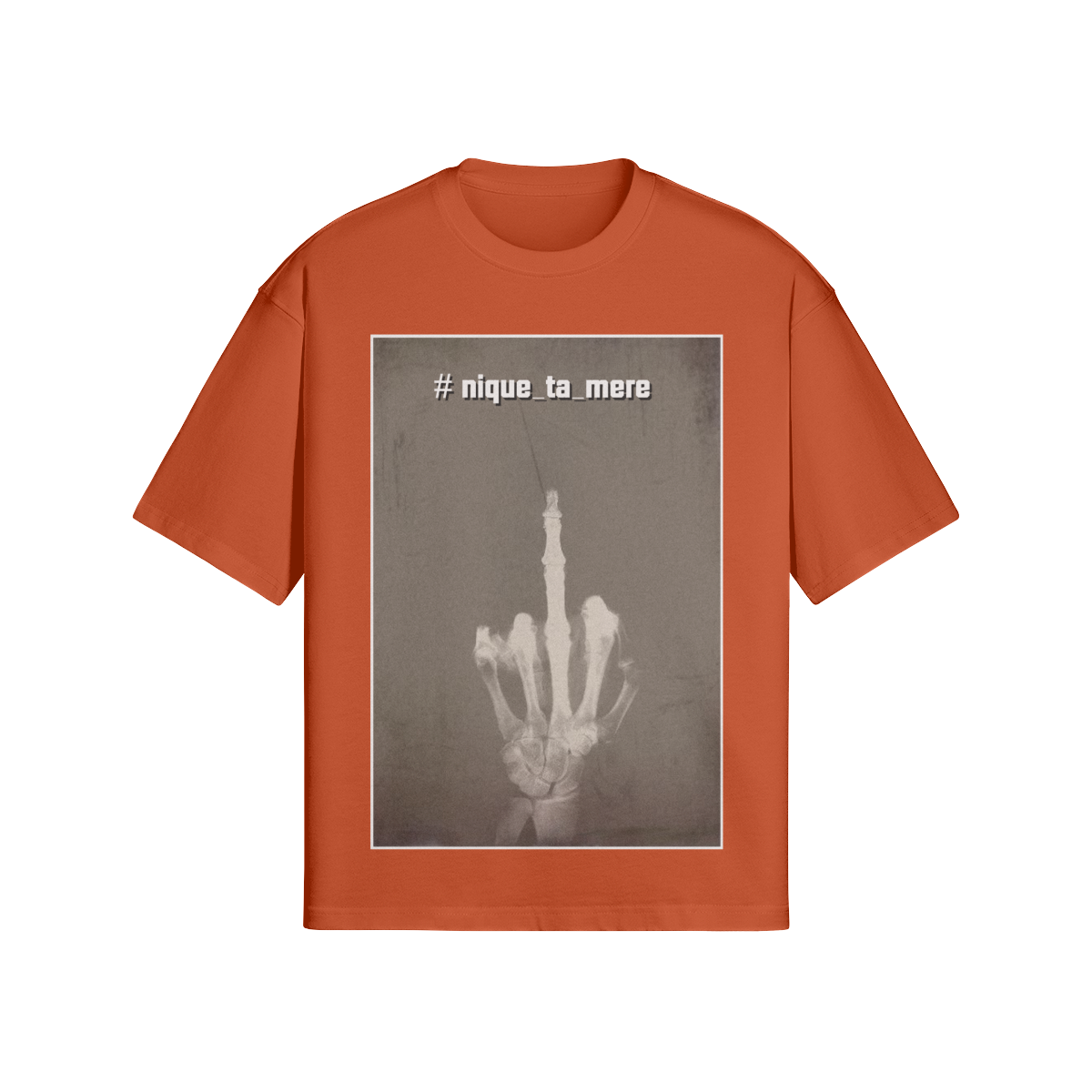 Provokantes Streetwear T-Shirt „F*ck the System“ – Dark Art Unisex - Beatwear 71