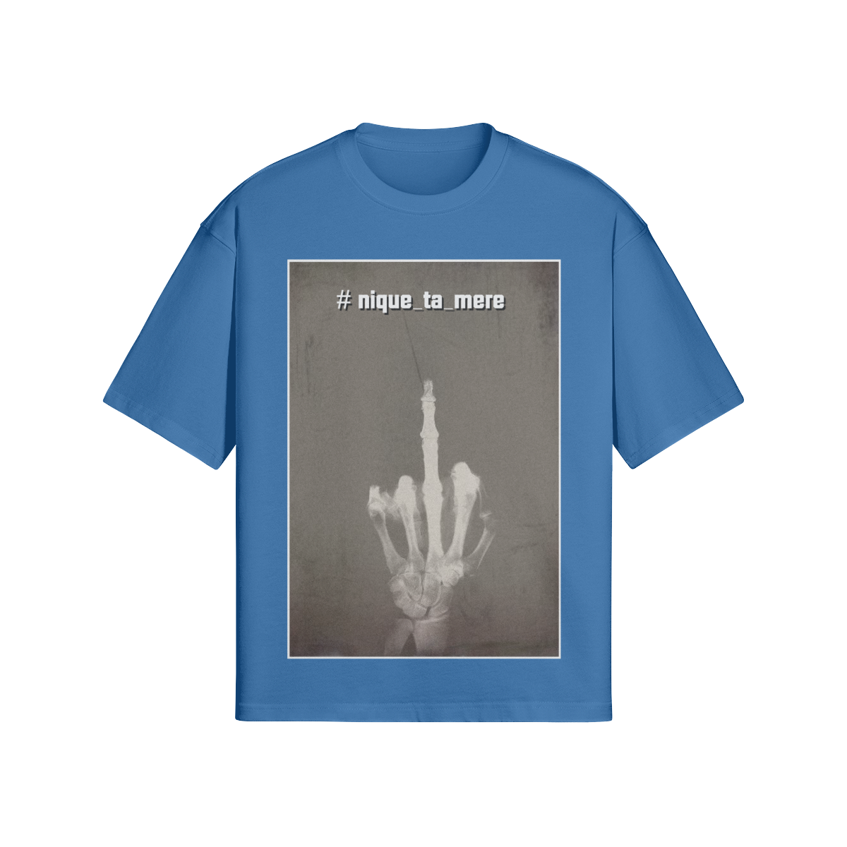 Provokantes Streetwear T-Shirt „F*ck the System“ – Dark Art Unisex - Beatwear 71