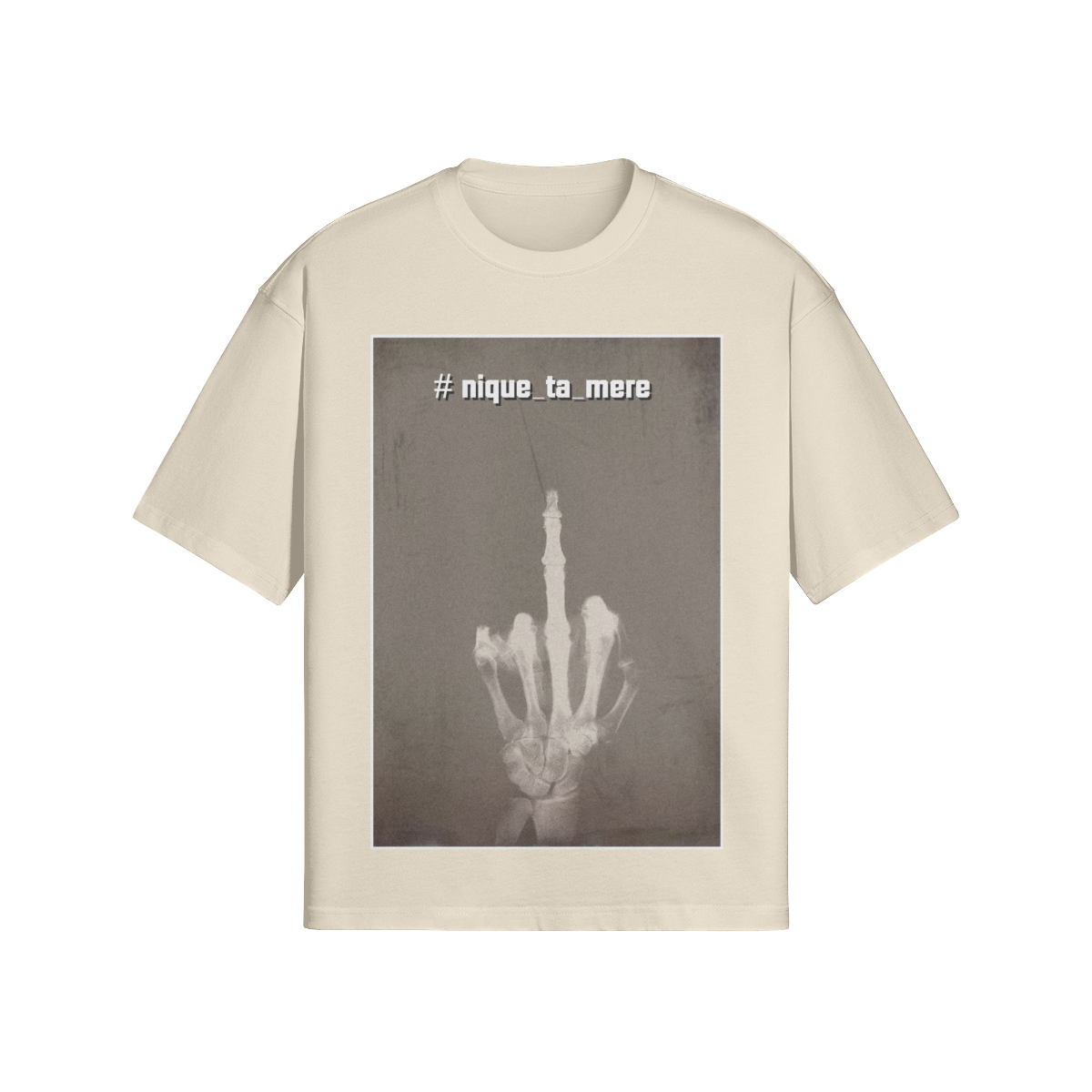 Provokantes Streetwear T-Shirt „F*ck the System“ – Dark Art Unisex - Beatwear 71