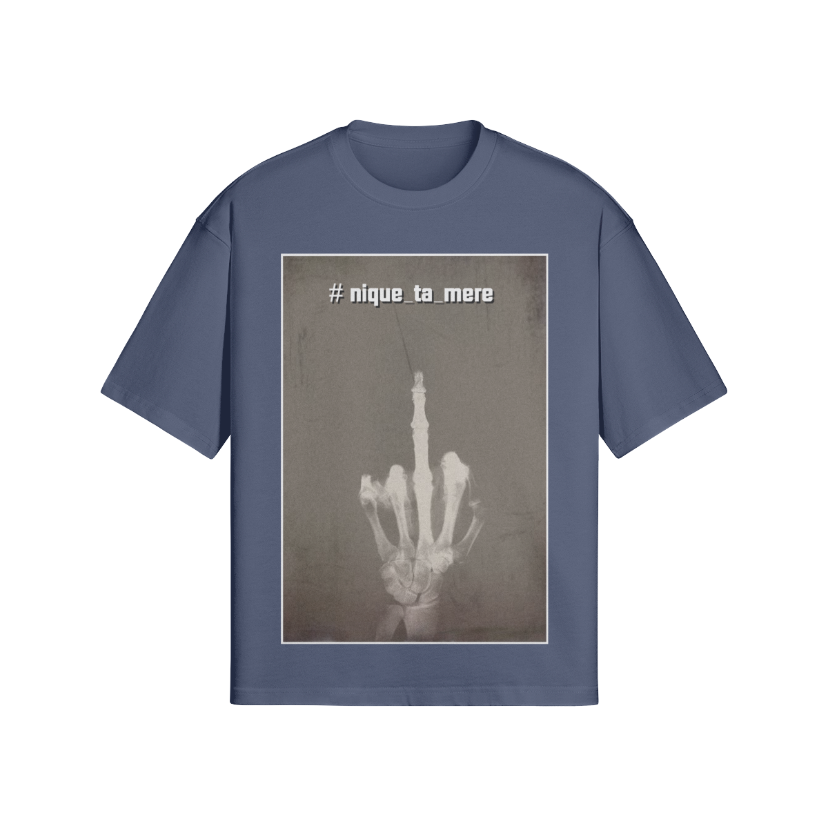 Provokantes Streetwear T-Shirt „F*ck the System“ – Dark Art Unisex - Beatwear 71