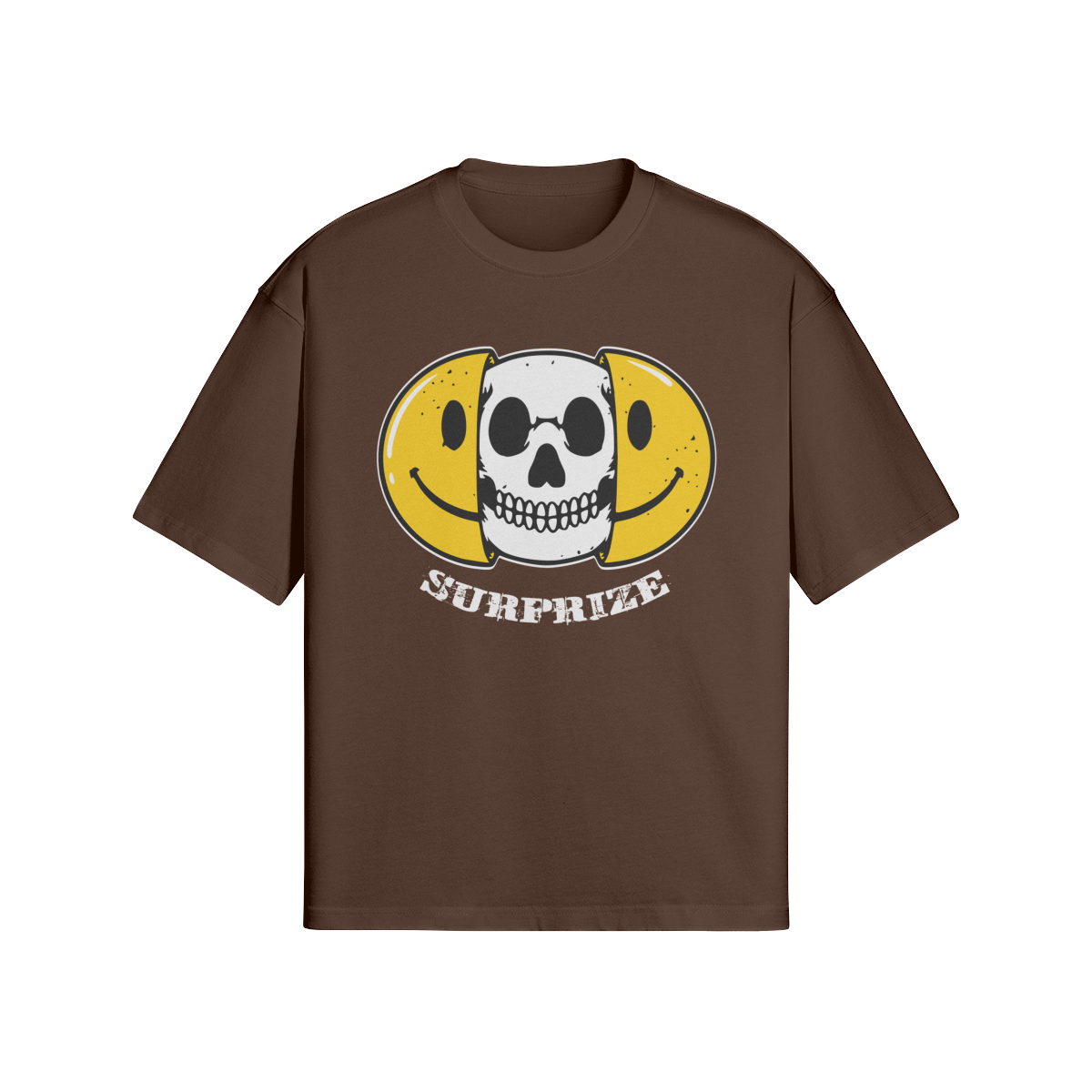 Statement T-Shirt: "Surprize" Smiley Totenkopf Design - Beatwear 71