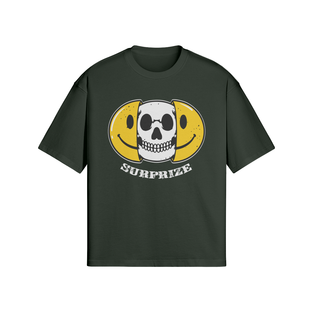 Statement T-Shirt: "Surprize" Smiley Totenkopf Design - Beatwear 71
