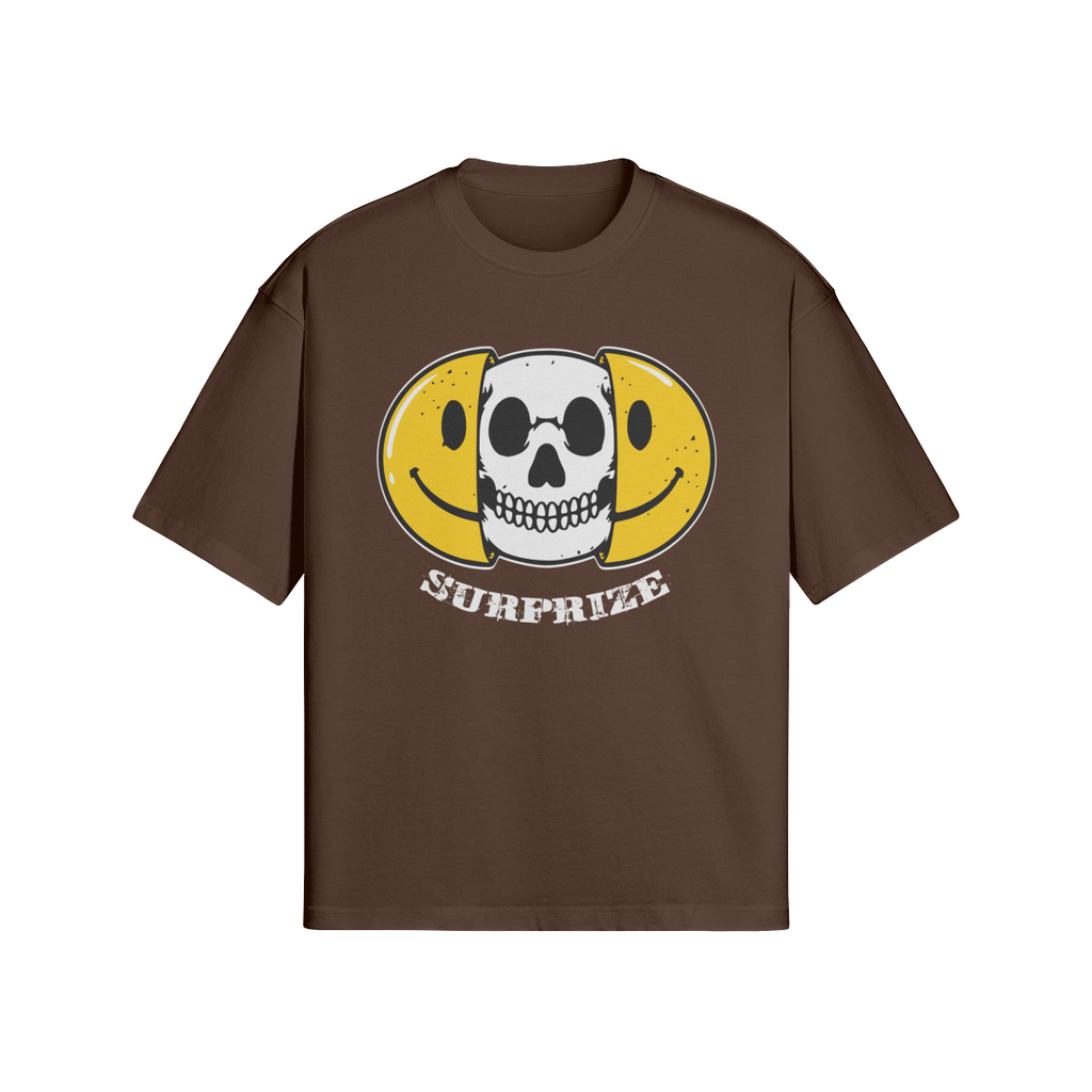 Statement T-Shirt: "Surprize" Smiley Totenkopf Design - Beatwear 71