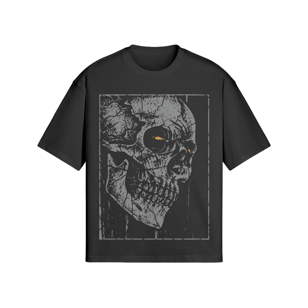 Dunkles Streetwear T-Shirt mit Totenkopf-Design - Vintage Grunge Look - Beatwear 71