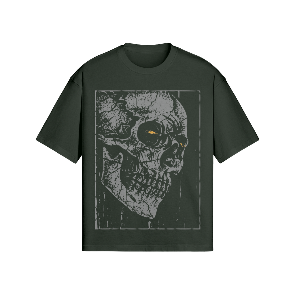 Dunkles Streetwear T-Shirt mit Totenkopf-Design - Vintage Grunge Look - Beatwear 71