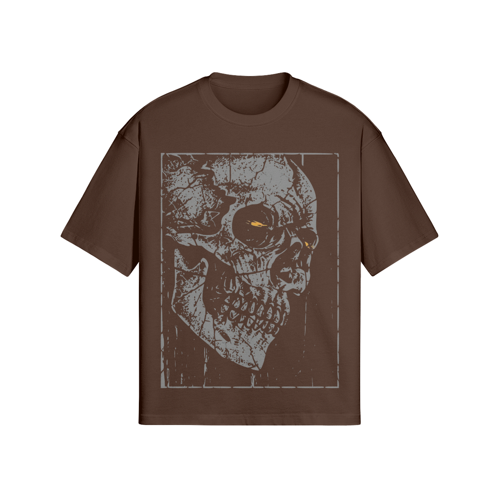 Dunkles Streetwear T-Shirt mit Totenkopf-Design - Vintage Grunge Look - Beatwear 71