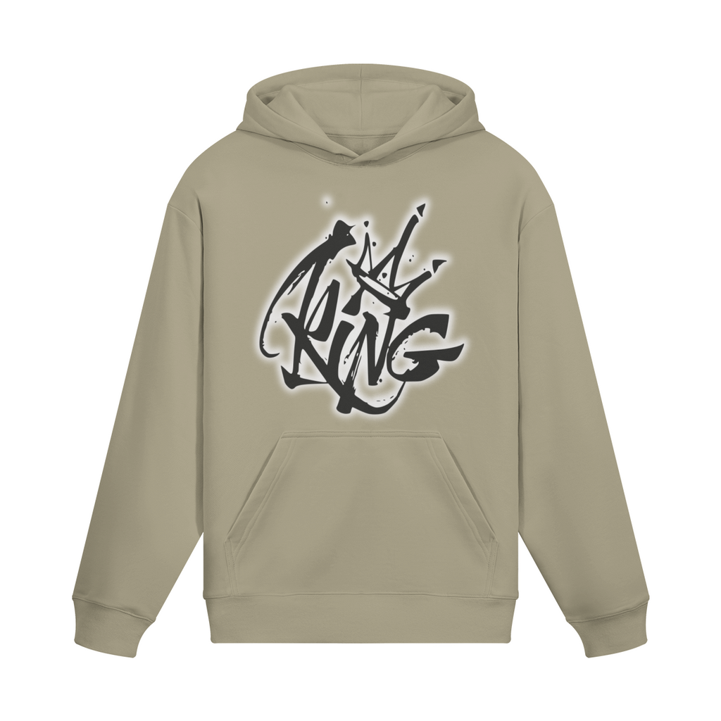 Oversized Streetwear Hoodie „King“ – Graffiti Crown Unisex - Beatwear 71