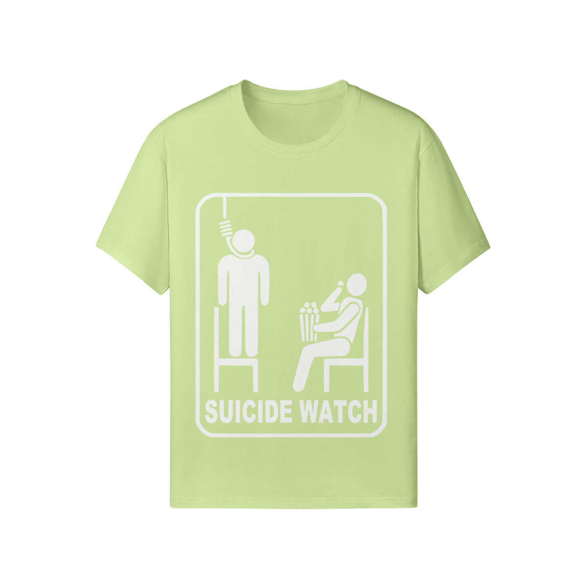 Dark Art T-Shirt: "Suicide Watch" - Provokantes Statement - Unisex - Beatwear 71