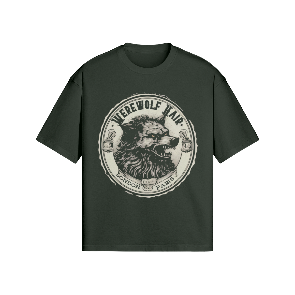 Vintage Streetwear T-Shirt „Werewolf Wild“ – Dark Monster Graphic Unisex - Beatwear 71