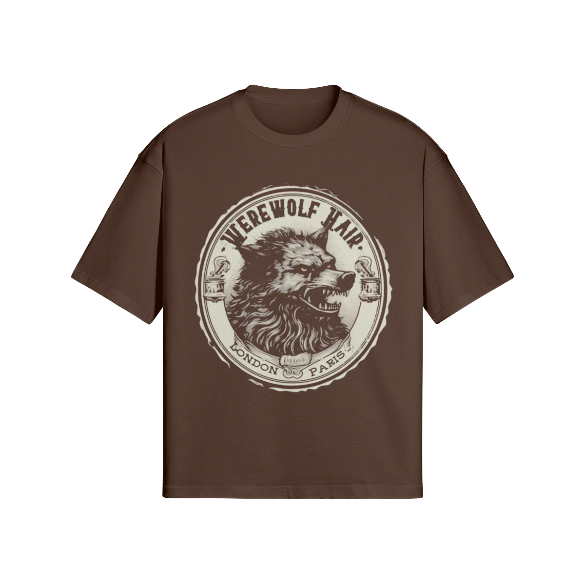 Vintage Streetwear T-Shirt „Werewolf Wild“ – Dark Monster Graphic Unisex - Beatwear 71