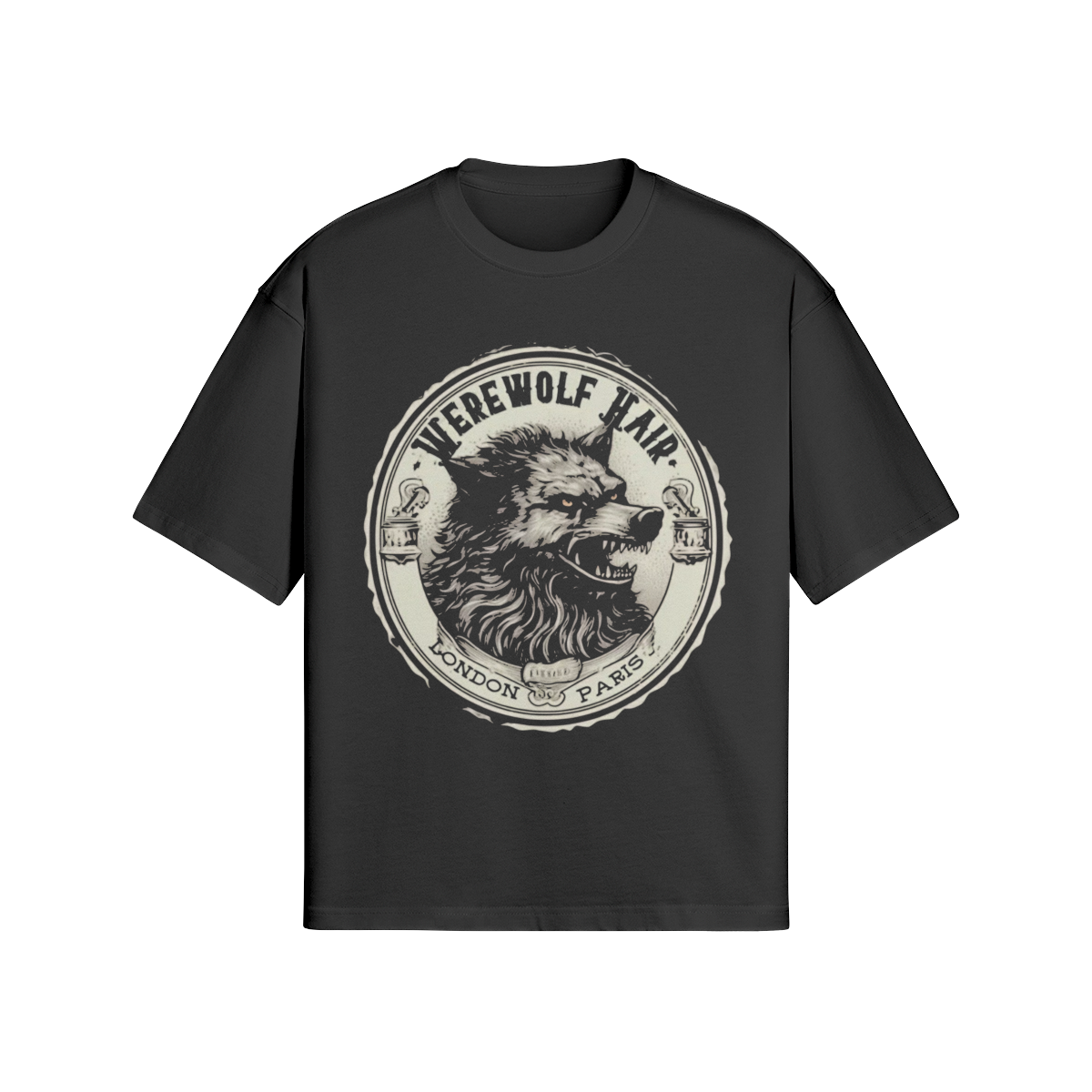 Vintage Streetwear T-Shirt „Werewolf Wild“ – Dark Monster Graphic Unisex - Beatwear 71