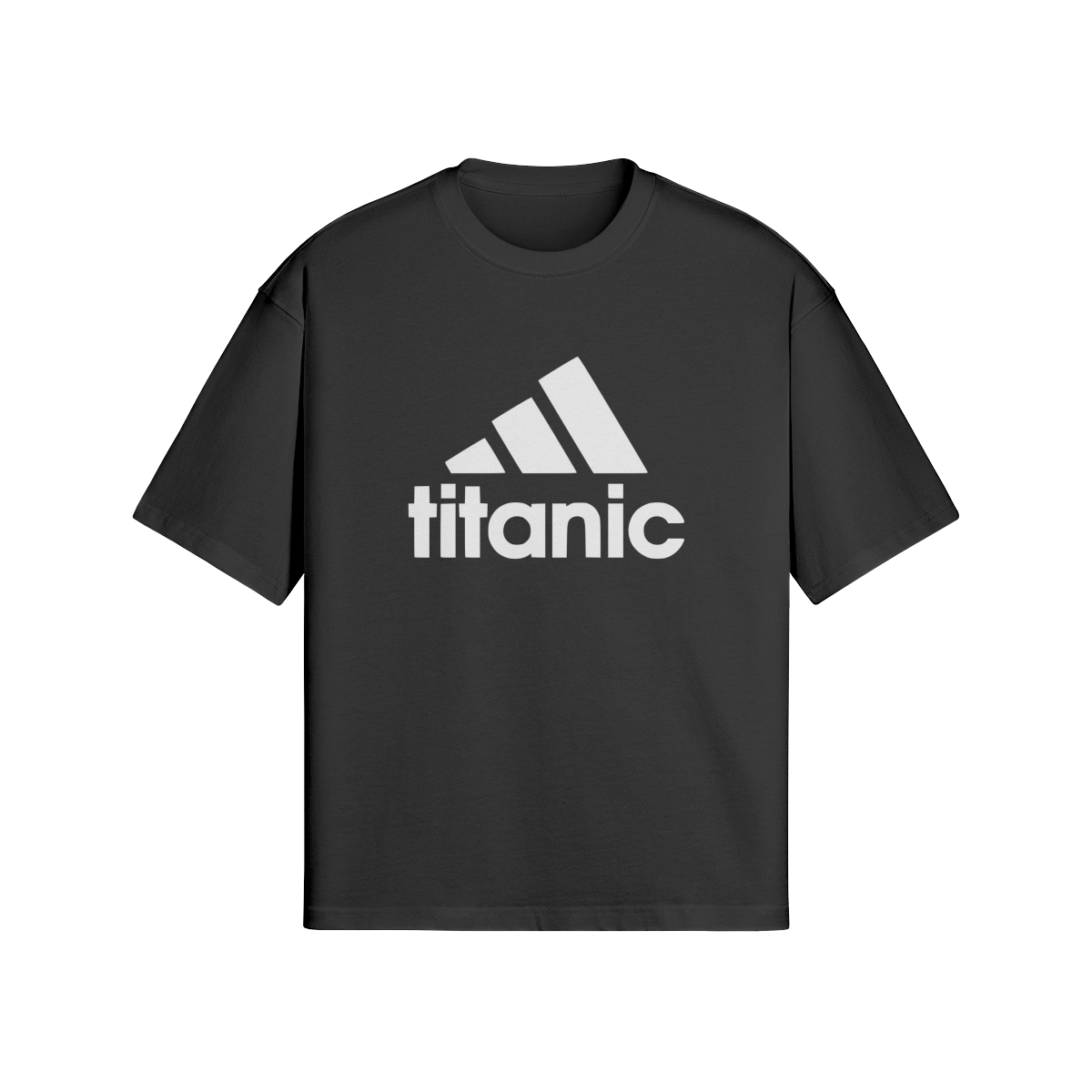 Oversized Streetwear T-Shirt „Titanic“ – Parody Logo Print Unisex - Beatwear 71