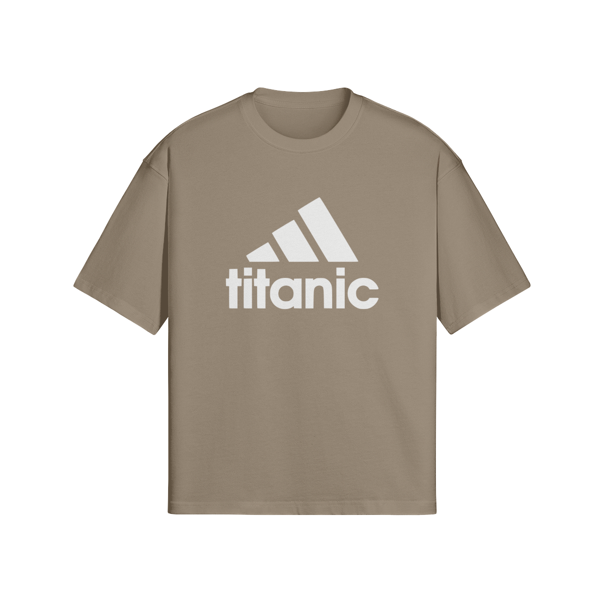 Oversized Streetwear T-Shirt „Titanic“ – Parody Logo Print Unisex - Beatwear 71
