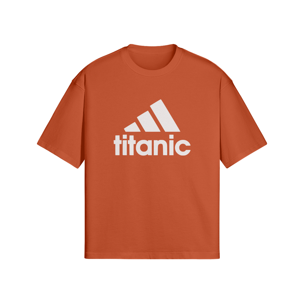Oversized Streetwear T-Shirt „Titanic“ – Parody Logo Print Unisex - Beatwear 71