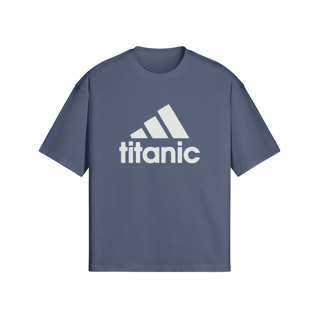 Oversized Streetwear T-Shirt „Titanic“ – Parody Logo Print Unisex - Beatwear 71