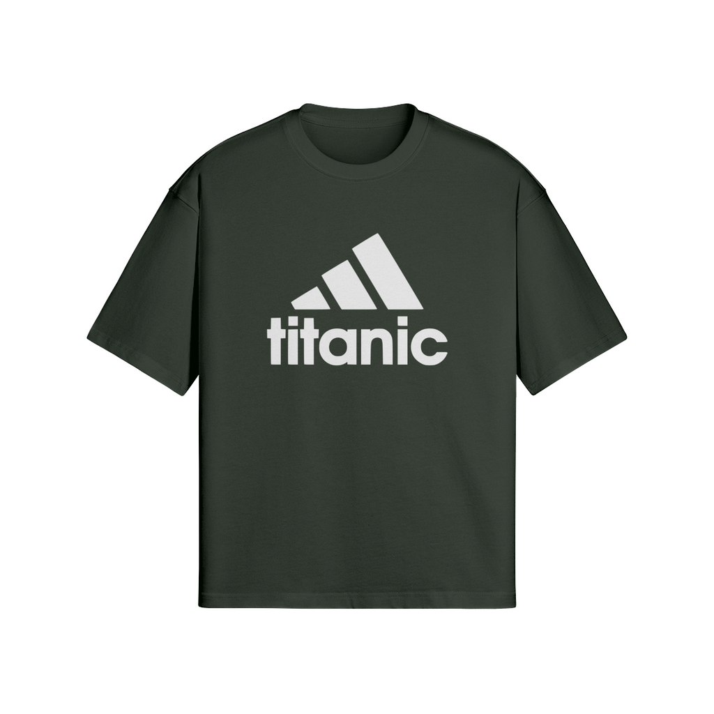 Oversized Streetwear T-Shirt „Titanic“ – Parody Logo Print Unisex - Beatwear 71