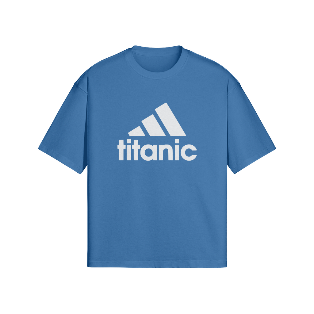 Oversized Streetwear T-Shirt „Titanic“ – Parody Logo Print Unisex - Beatwear 71