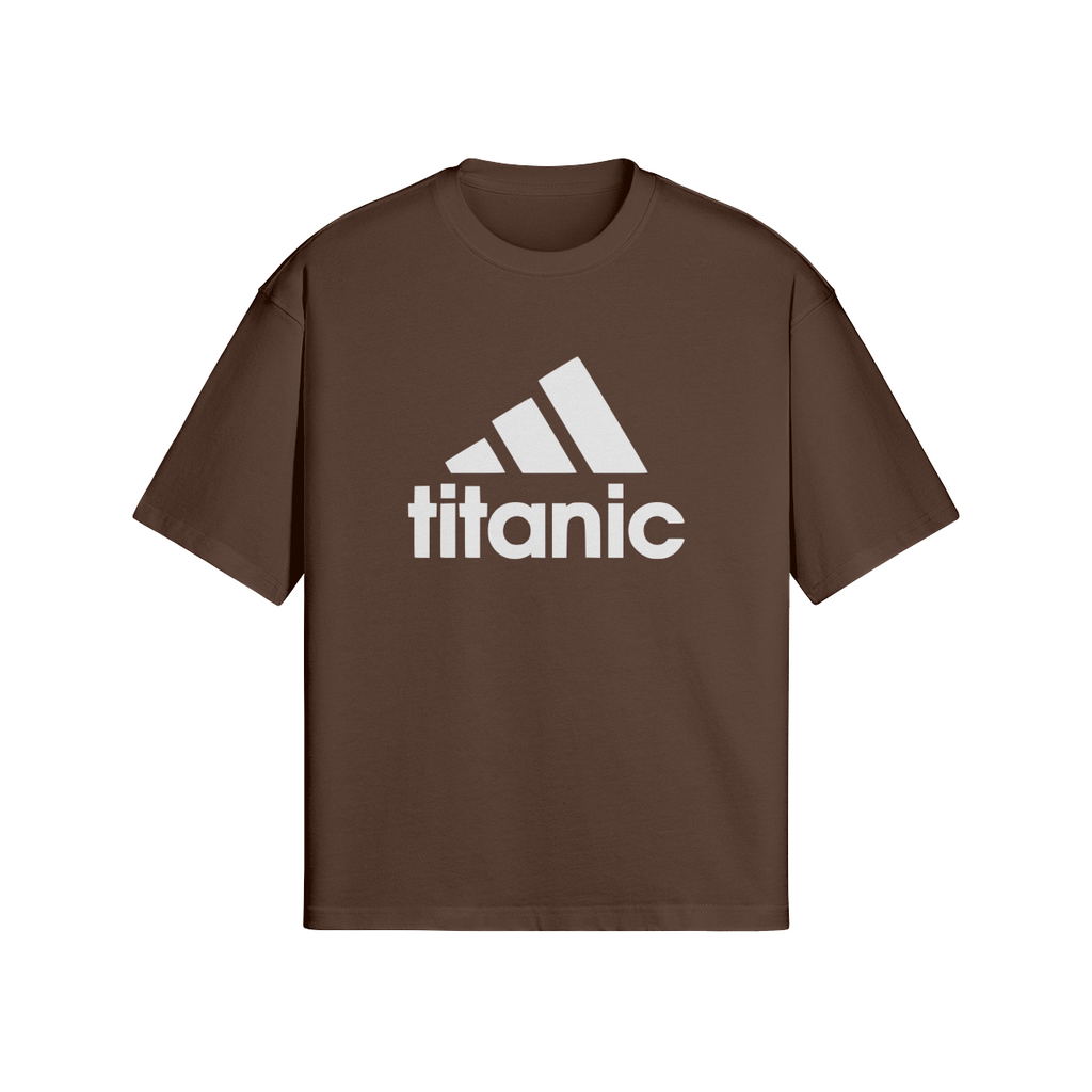 Oversized Streetwear T-Shirt „Titanic“ – Parody Logo Print Unisex - Beatwear 71