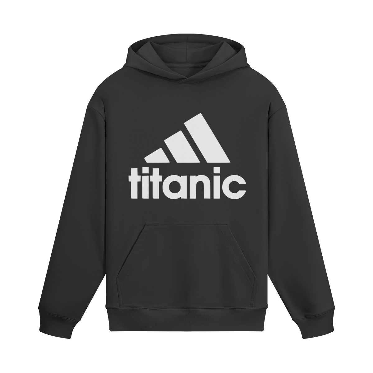 Oversized Streetwear Hoodie „Titanic“ – Parody Logo Print Unisex - Beatwear 71