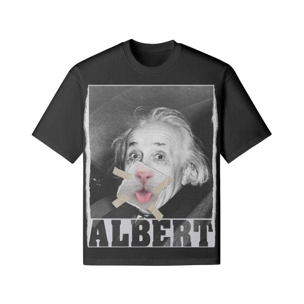 Oversized Streetwear T-Shirt „Albert Einstein“ – Cult Portrait Unisex - Beatwear 71