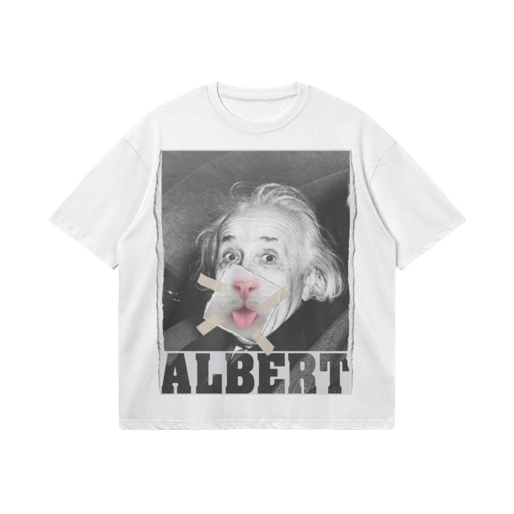 Oversized Streetwear T-Shirt „Albert Einstein“ – Cult Portrait Unisex - Beatwear 71