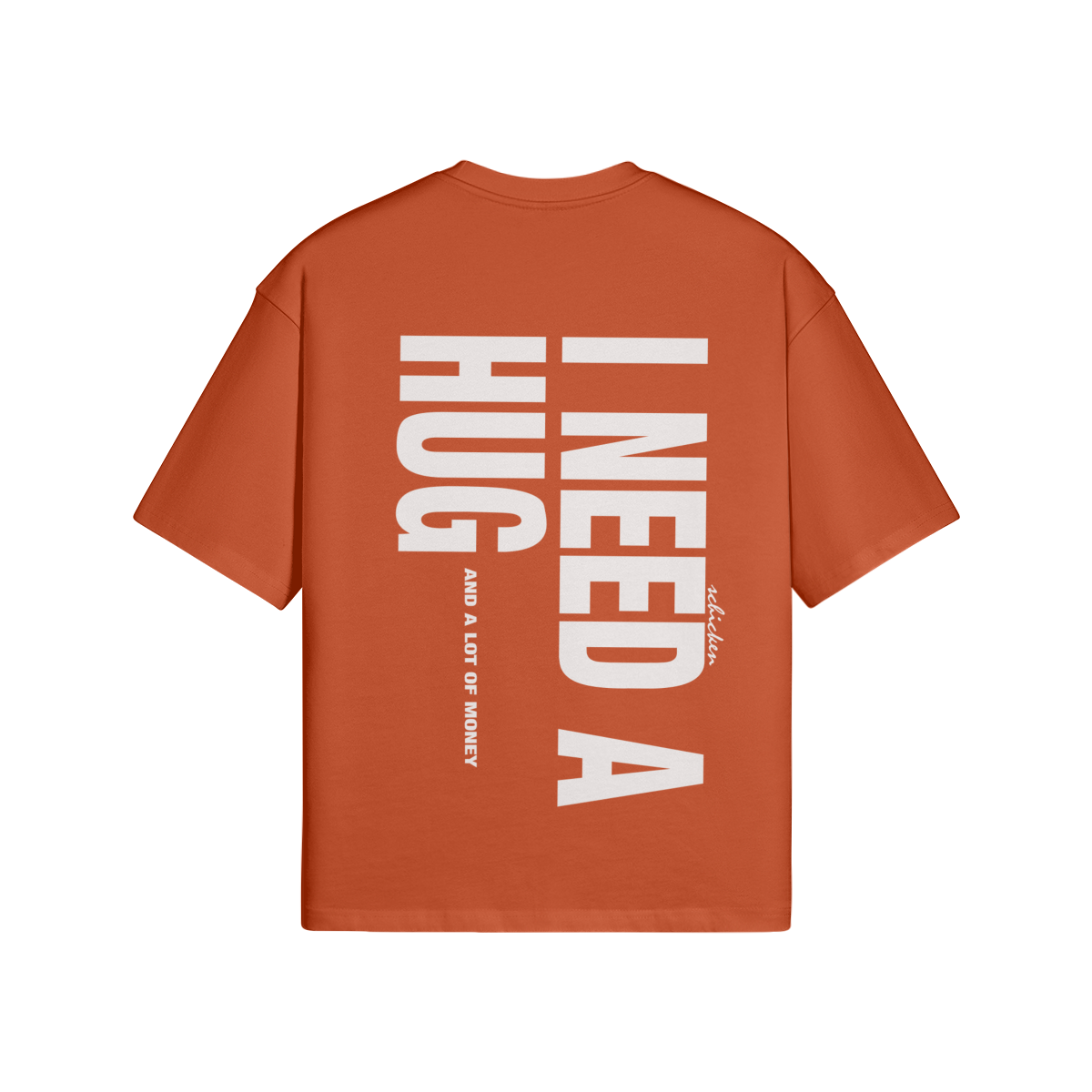 Oversized Streetwear T-Shirt „I Need a Hug“ – Typography Print Unisex - Beatwear 71