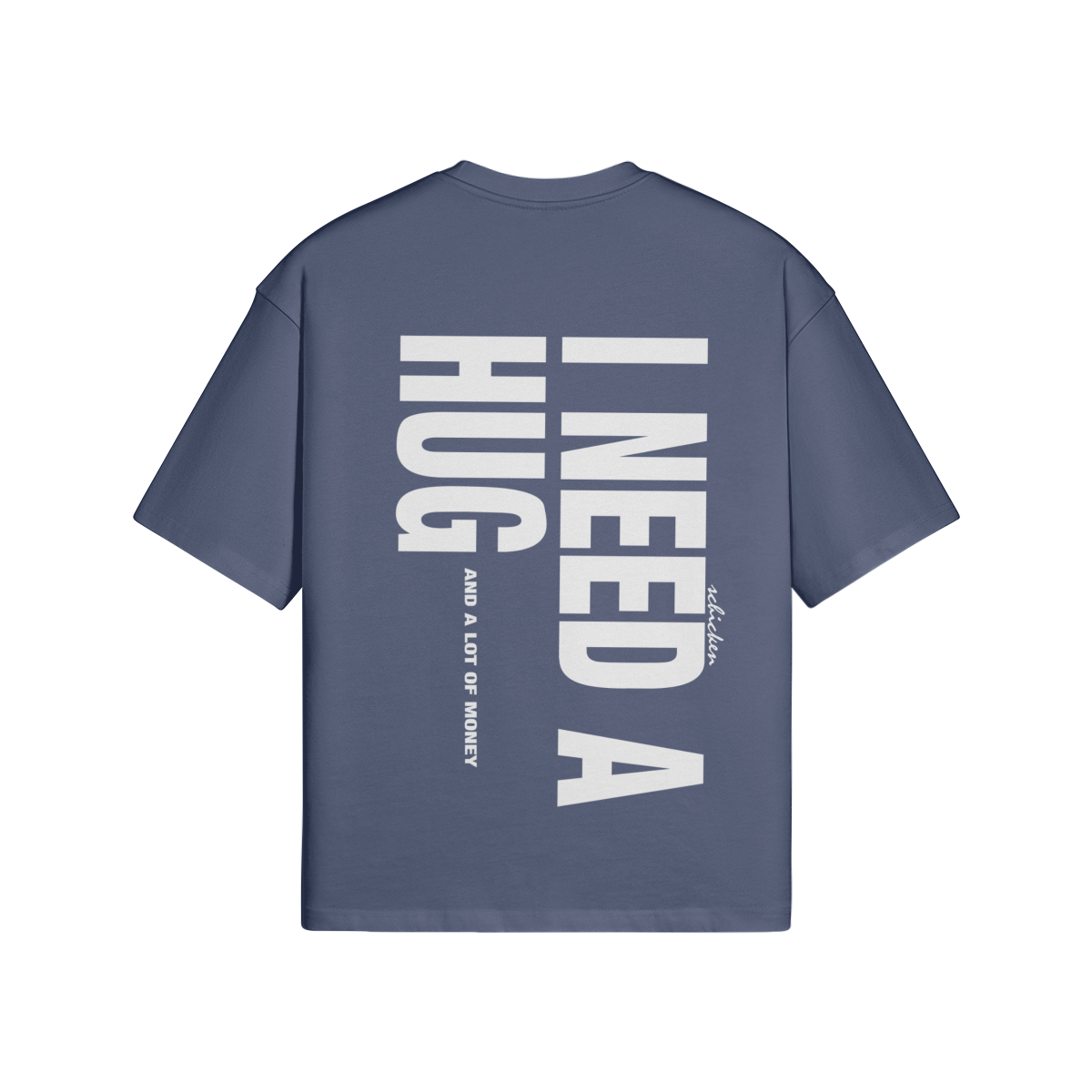 Oversized Streetwear T-Shirt „I Need a Hug“ – Typography Print Unisex - Beatwear 71