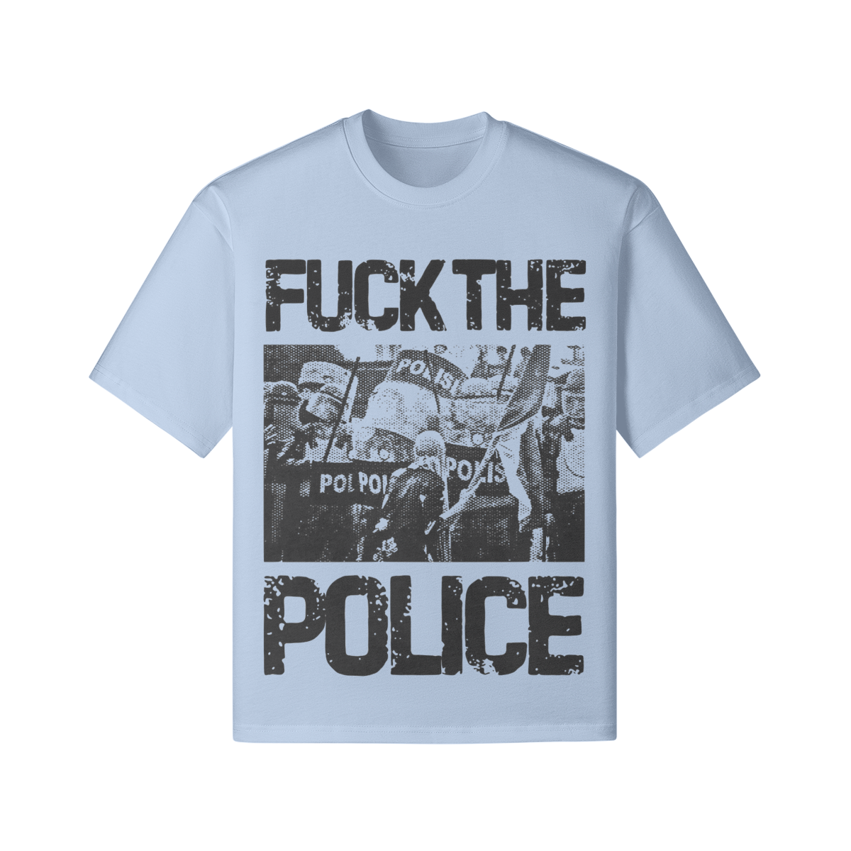 Provokantes Statement T-Shirt: "F*CK THE POLICE" - Protest, Dark Streetwear - Beatwear 71