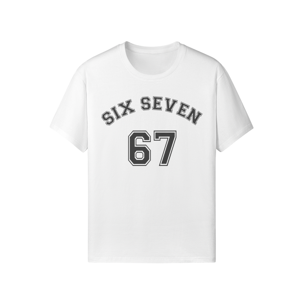 Virales „67 / Six Seven“ Meme aus Rap- & Internetkultur. Oversized Unisex T-Shirt mit Basketball- & Slang-Vibe. - Beatwear 71