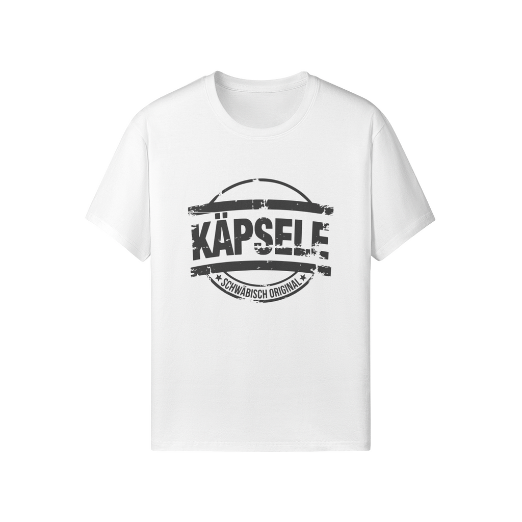 T-Shirt mit Aufdruck "Käpsele - Schwäbisch Original im Stempel-Design